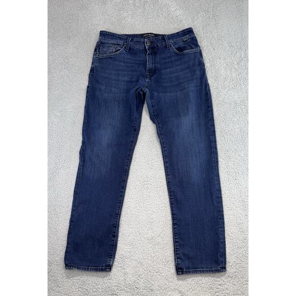 Mavi Jeans Jake Slim Leg Mens 36x30.5 Medium Wash Blue Stretch Denim Pant Preppy - Picture 1 of 16